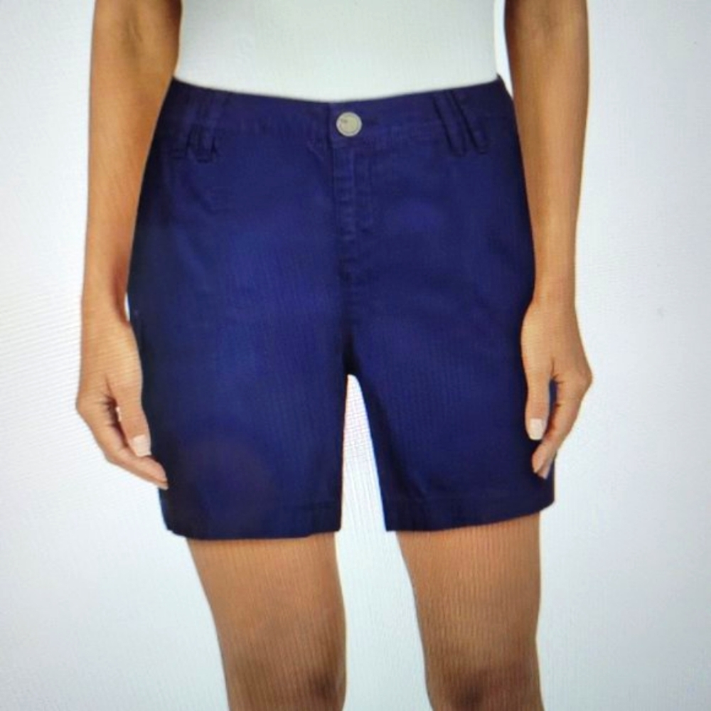 Natural Reflections Blue Cargo Shorts Size 14